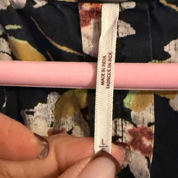 Free People Charile Printed Button Down Tunic Mini Dress Large Oversize - Picture 3 of 15